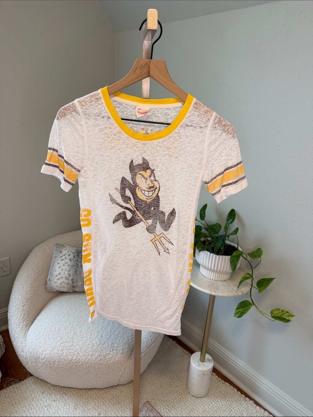 PINK Vintage Victoria's Secret with 5th OceanTee with Sun Devil Graphic